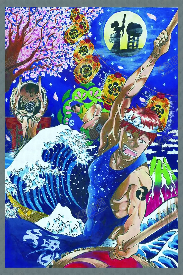 编号：35435604191849207249【酷图网】源文件下载-浮世绘插画