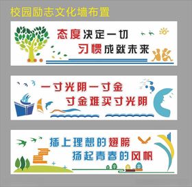 校园励志文化墙布置