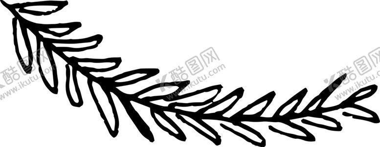 编号：67709209280453043455【酷图网】源文件下载-手绘植物枝干