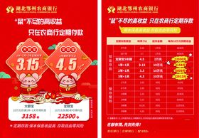 农村商业银行存款宣传单页