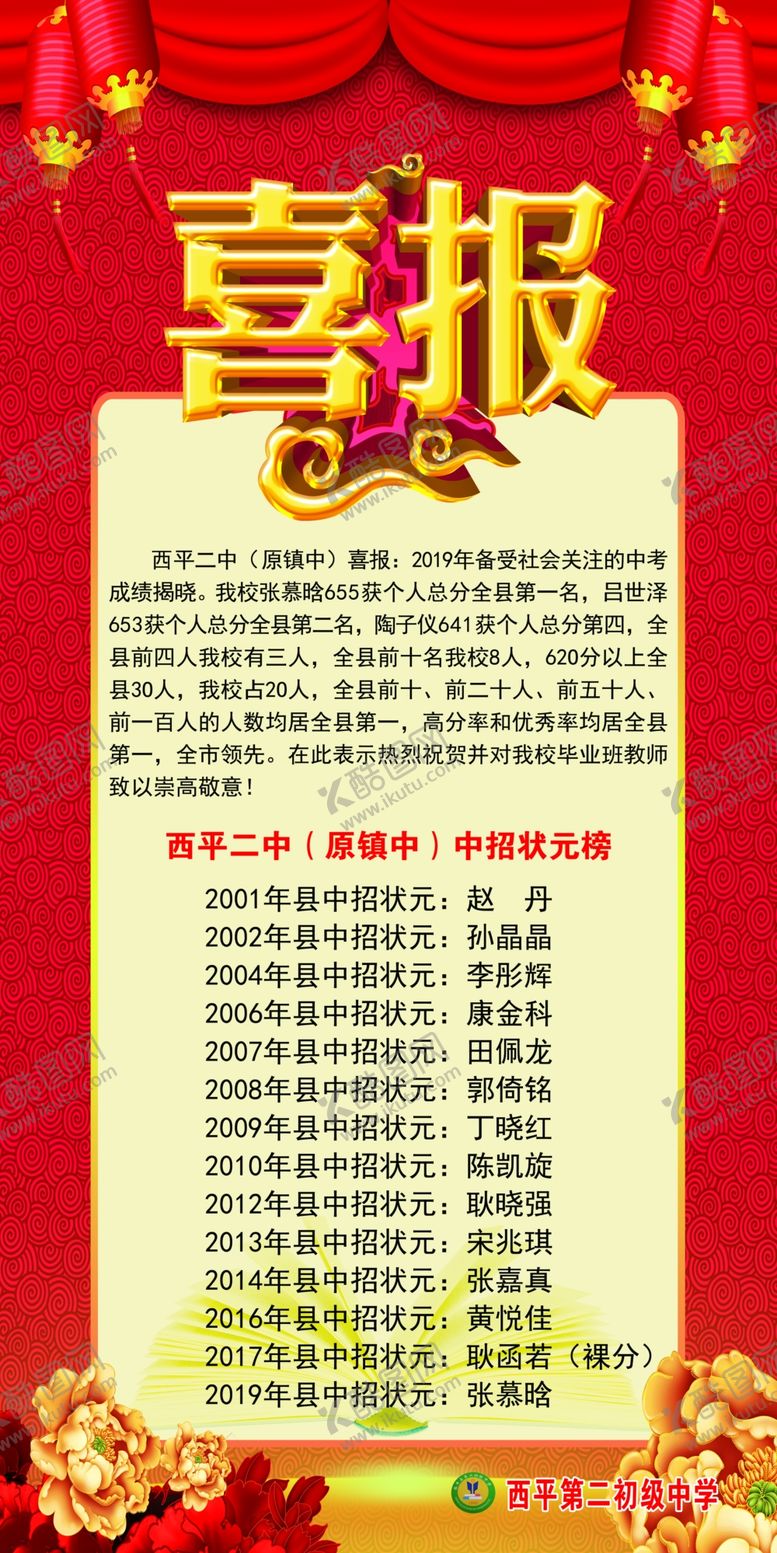 编号：55126410171259358583【酷图网】源文件下载-高考喜报