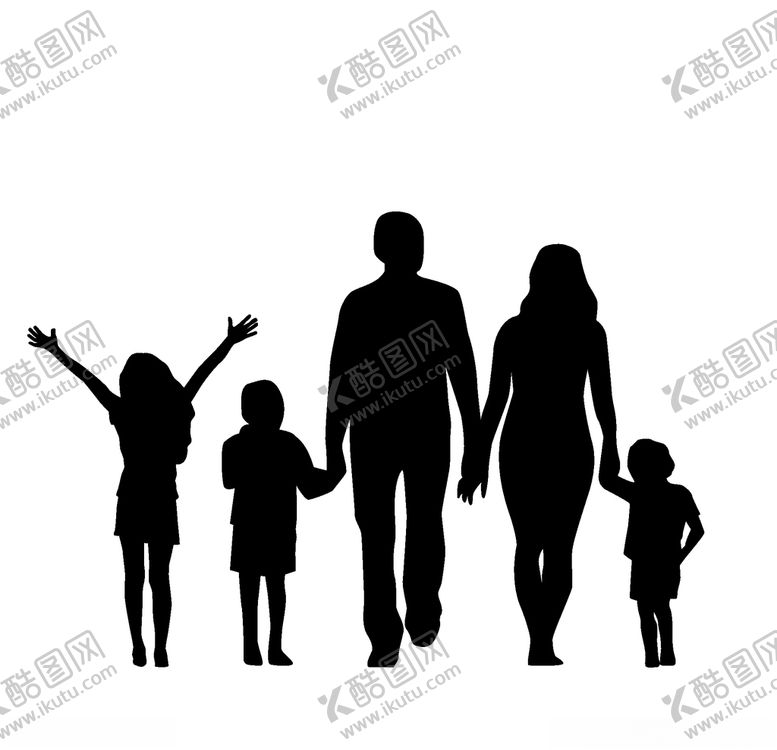 编号：17422407140444107194【酷图网】源文件下载-家庭剪影