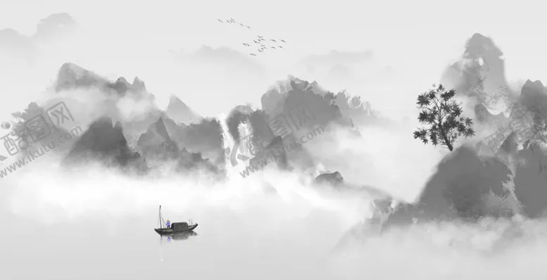 编号：28191902122255481114【酷图网】源文件下载-水墨山水画