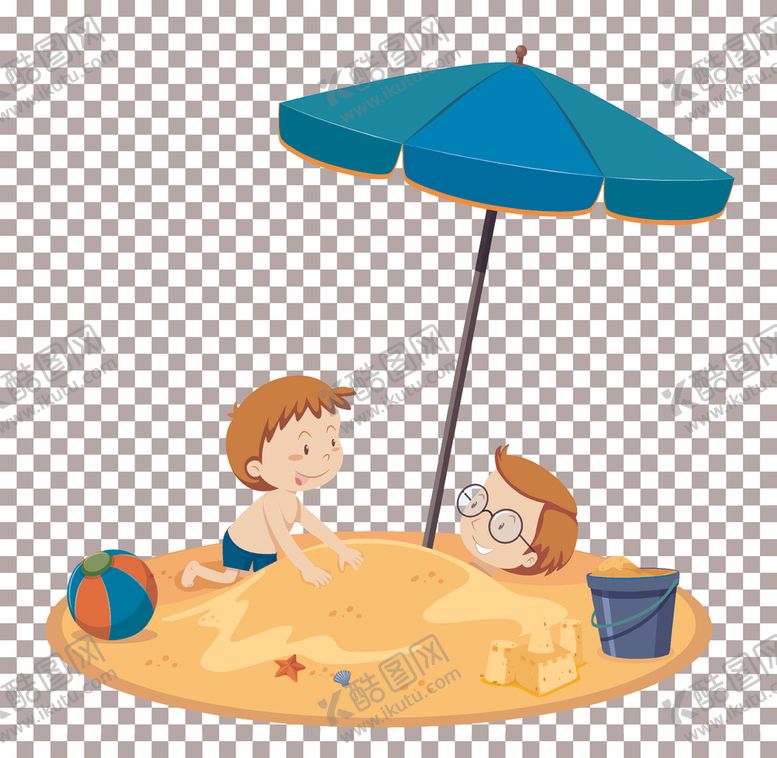 编号：21941709130926261659【酷图网】源文件下载-卡通夏天儿童