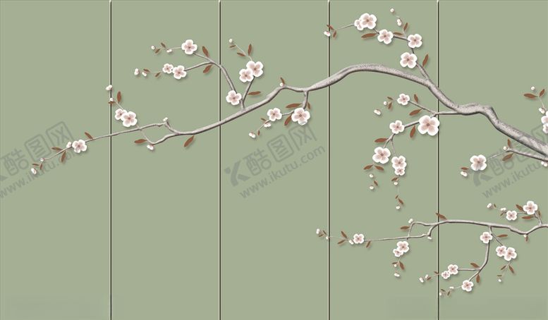 编号：85145306170503035272【酷图网】源文件下载-花鸟画手绘花鸟背景墙