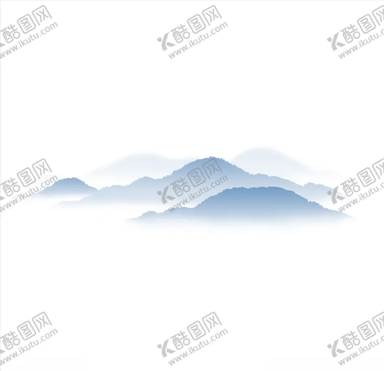 编号：41821005032149411979【酷图网】源文件下载-psd水墨风渐变山