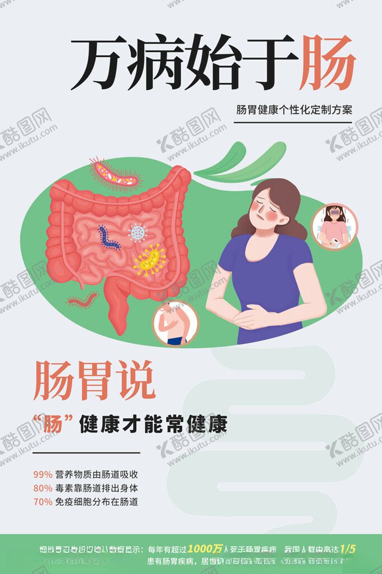 编号：25523302270006492346【酷图网】源文件下载-肠健康