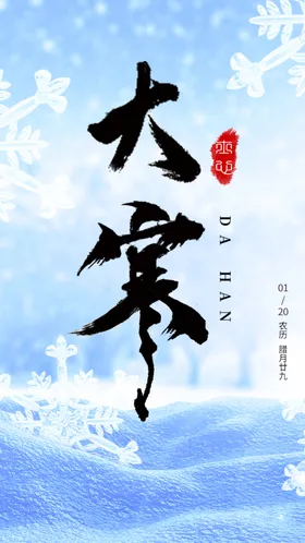 大寒海报