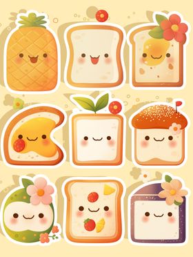 卡通食物图案