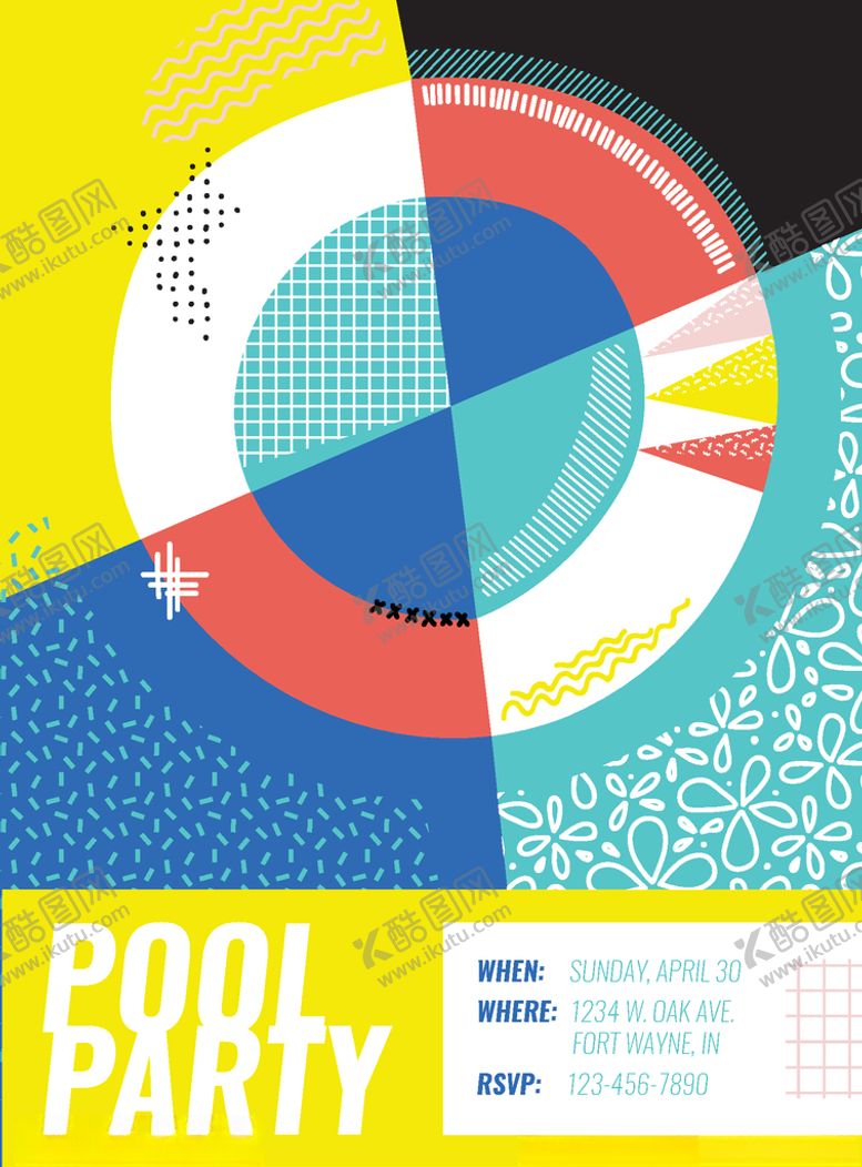 编号：22466109170504296008【酷图网】源文件下载-几何形状背景孟菲斯图形抽象