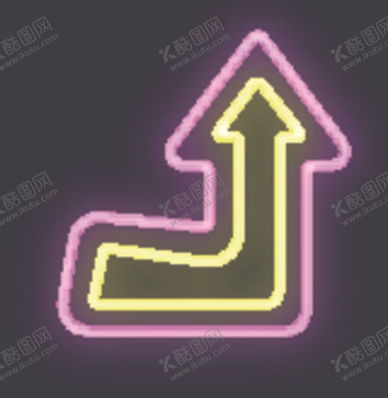 编号：34354507031525424008【酷图网】源文件下载-霓虹灯箭头