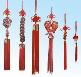精美中式红色流苏挂饰