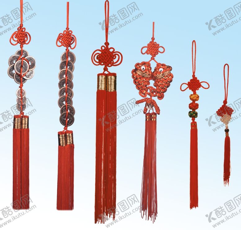 编号：87955104011624428174【酷图网】源文件下载-精美中式红色流苏挂饰