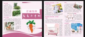 养兔宣传单对折