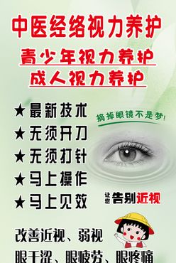 中医经络视力养护展架