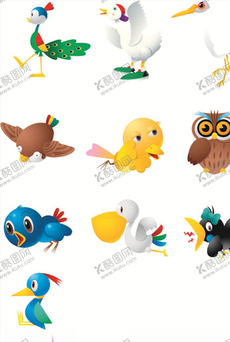 编号：75961210031224411923【酷图网】源文件下载-卡通鸟