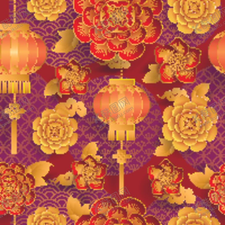 编号：62414106180258028852【酷图网】源文件下载-底纹拼花