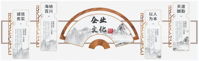 编号：38960509271621391096【酷图网】源文件下载-企业文化墙 