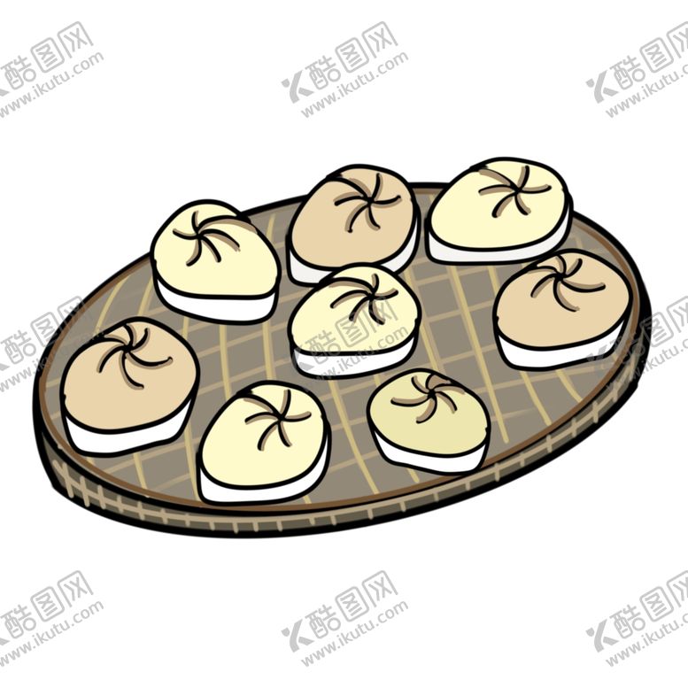 编号：93599812182231532416【酷图网】源文件下载-小笼包插画设计与原创