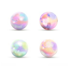 彩色球体分子