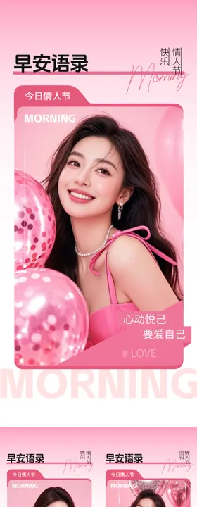 医美早安日签海报