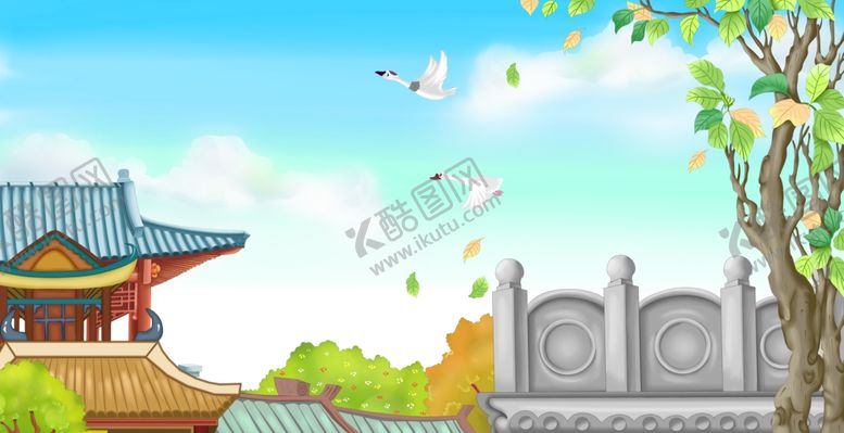 编号：51932212102254167173【酷图网】源文件下载-卡通房屋风景