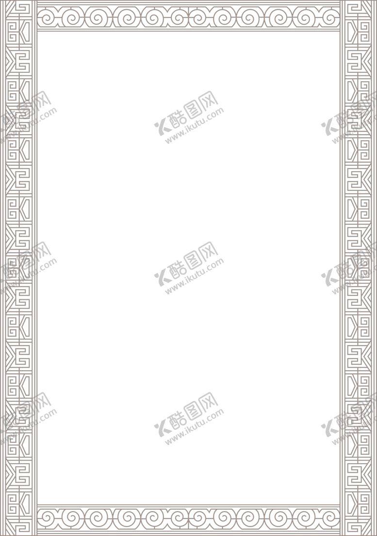 编号：49567504181202217820【酷图网】源文件下载-简约花纹边框