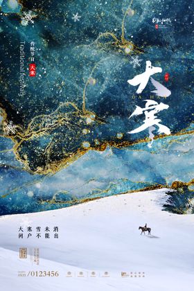 24节气创意海报大寒海报