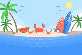 夏日海报背景