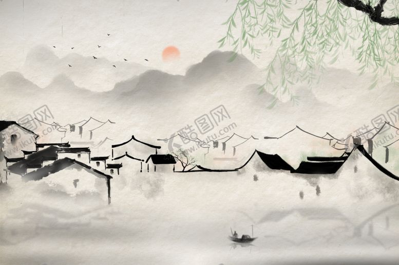 编号：67806612070430429329【酷图网】源文件下载-江南水乡插画