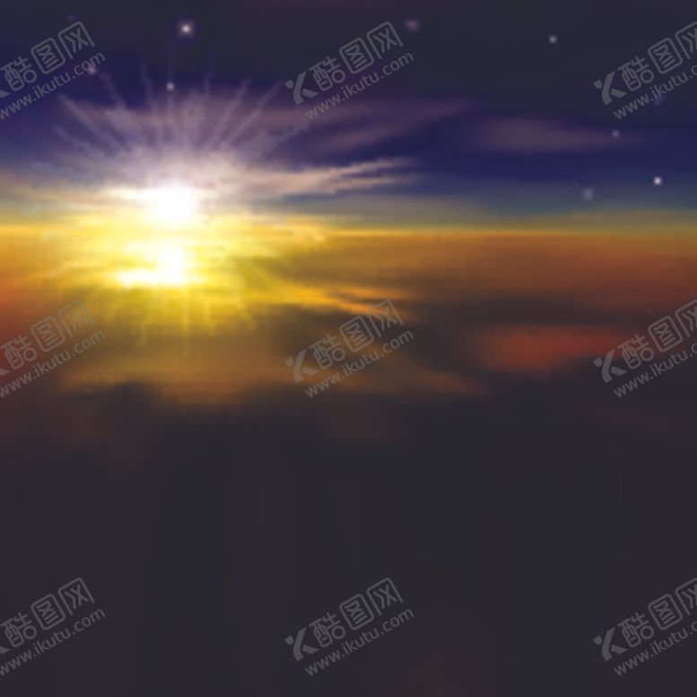 编号：85656707140037102343【酷图网】源文件下载-唯美海报背景风景日出极光素材