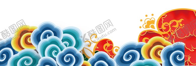 编号：43206806171848482375【酷图网】源文件下载-彩色祥云元素