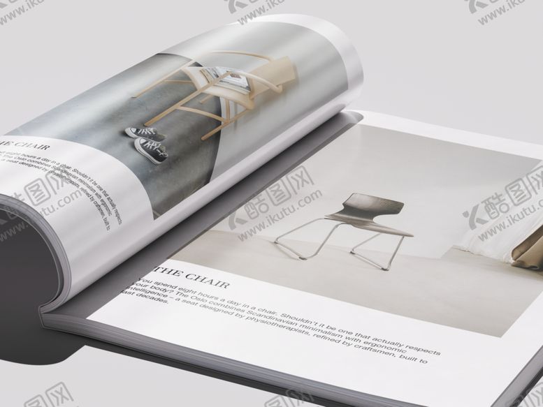 编号：30825604030527001637【酷图网】源文件下载-翻开的精品杂志展示样机