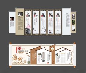 中国风校园宣传展板文化墙