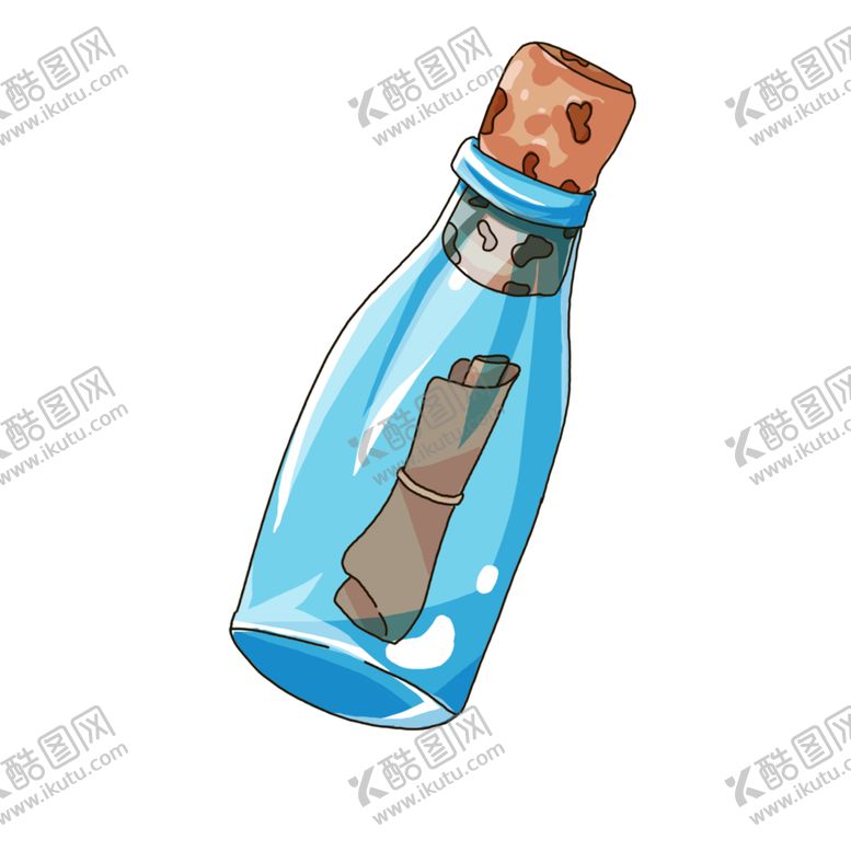 编号：33548410060751495842【酷图网】源文件下载-漂流瓶插画卡通海报素材