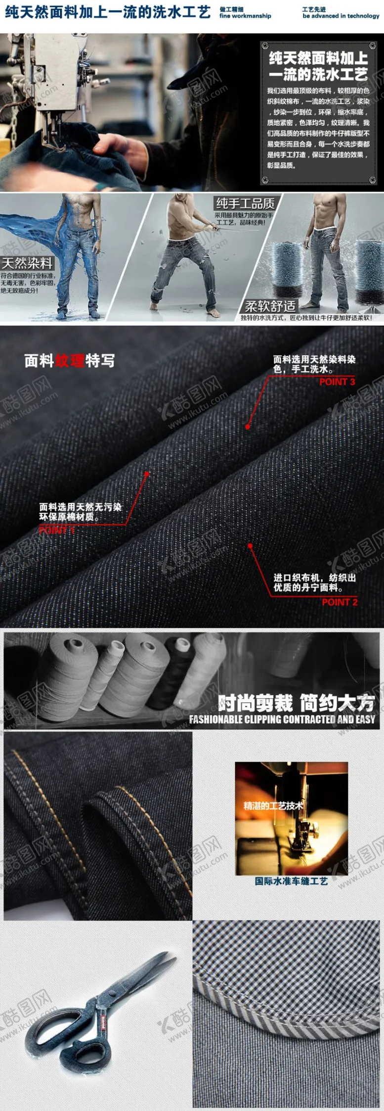 编号：78042309280857067041【酷图网】源文件下载-淘宝详情设计服装面料说明