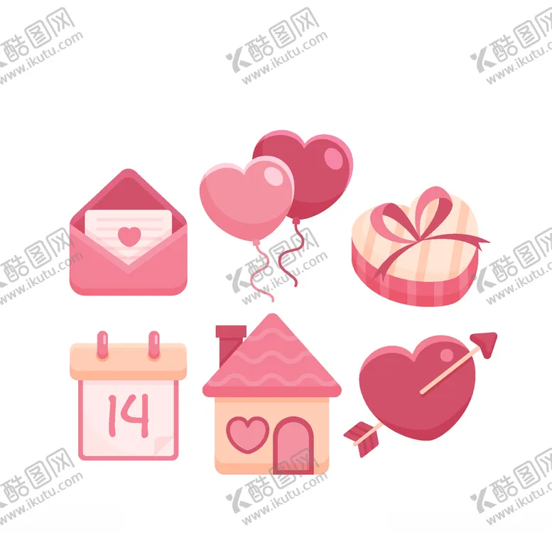 编号：70231809252204583801【酷图网】源文件下载-浪漫情人节元素