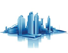城市建筑立体装饰海报素材