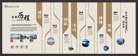 企业历程展厅荣誉文化墙