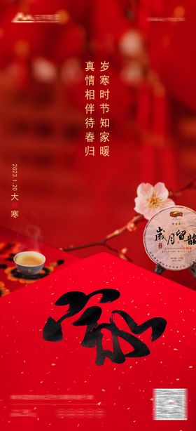 大寒节气海报