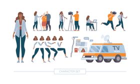 扁平化职业人物插画