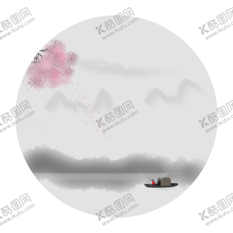 编号：21019105131011211017【酷图网】源文件下载-手绘山水花
