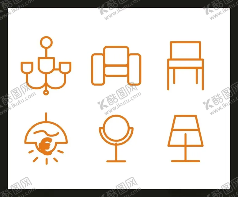 编号：26280712211650009341【酷图网】源文件下载-家具标识图标