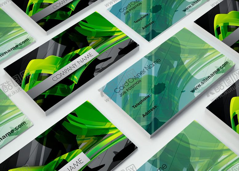 编号：45611610032147197855【酷图网】源文件下载-矢量名片模板