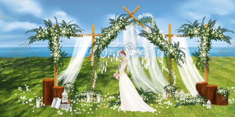 编号：43224209201431083378【酷图网】源文件下载-森系婚礼