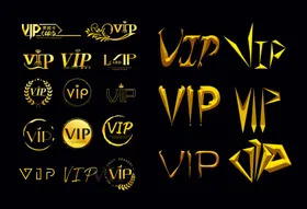 VIP字样