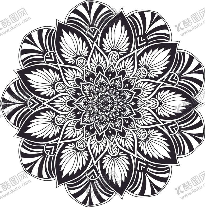 编号：72805609162122266609【酷图网】源文件下载-曼陀罗花纹