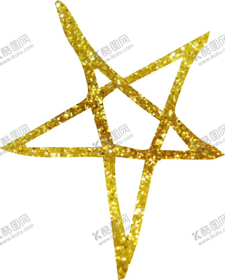 编号：20832110072353393390【酷图网】源文件下载-金色星形