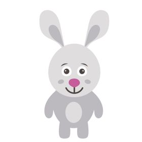 呆萌可爱小动物插画