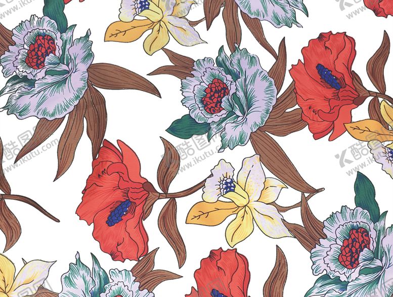 编号：22419310311352383812【酷图网】源文件下载-大牌复古数码印花男装女装